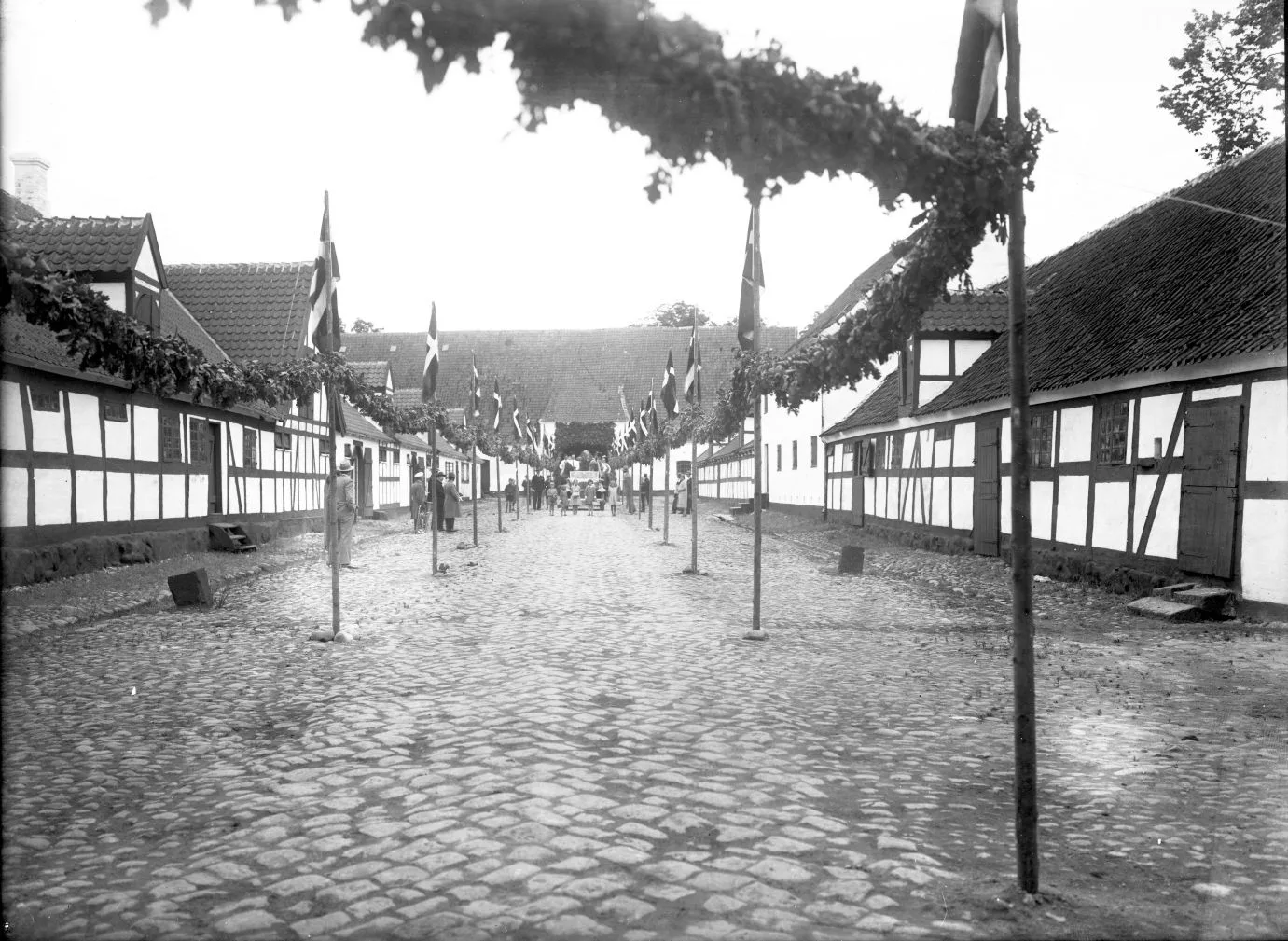 163.1 Gjorslev gods. Elsebeth og Edward Tesdorphs hjemkomst fra bryllupsrejsen 1931.