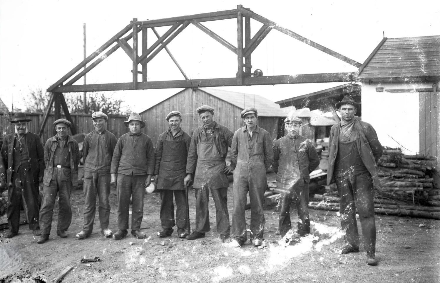 272.4 Måske Jyderup savværk. Skadet negativ cirka år 1932.
